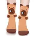 thumbnail image 1 of Funny Capybara Socks for Women and Teen Girls - Cute Novelty Crazy Silly 3D Animal Socks Gift for Mom Girlfriend - Mothers Valentines Capybara Lover Birthday Fun Gift Idea Christmas Stocking Stuffer, 1 of 7