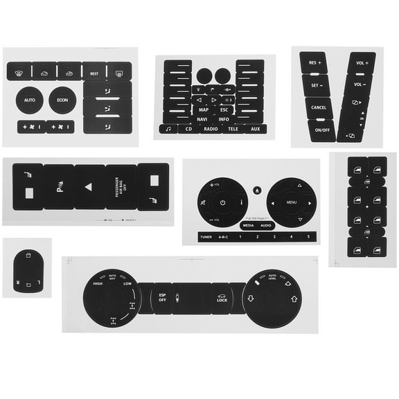 Funny Car Accessories Decals Dashboard Stickers Replace Grip