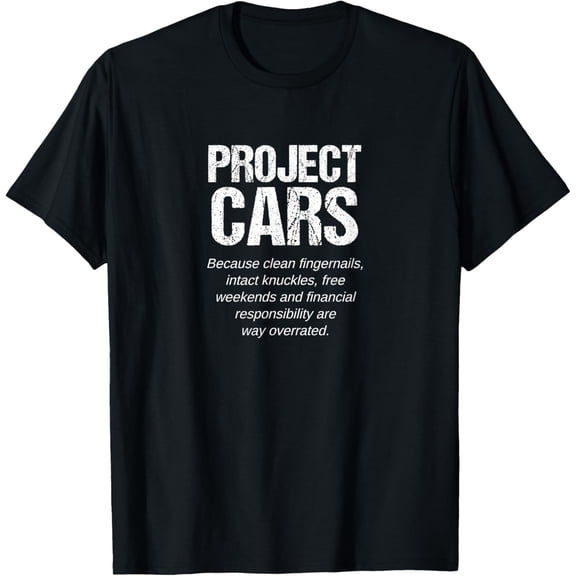 Funny Car Guy Gift - Project Classic Muscle Car T-Shirt