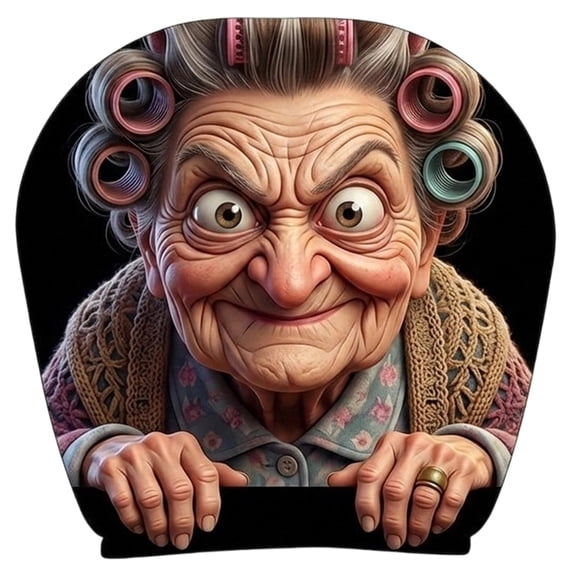 Funny Car Headrest Covers - 1 Pieces Women Face Design | Headrest Cover with Elastic Universal Fit,for Car Automotive SUV Sedan Truck Driving Road Trip Daily Commute