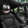 thumbnail image 1 of Funny Car Print Headrest Cover, Stretchy Elastic Fabric Seat Protector, Interesting Headpiece, Universals Stretchy Style, for Vehicles Auto Interior Accessories Road Trip Car Decor, 1 of 5
