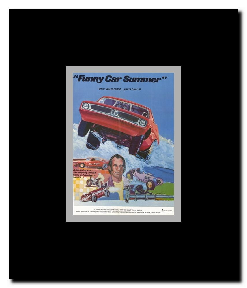 Funny Car Summer Framed Movie Poster