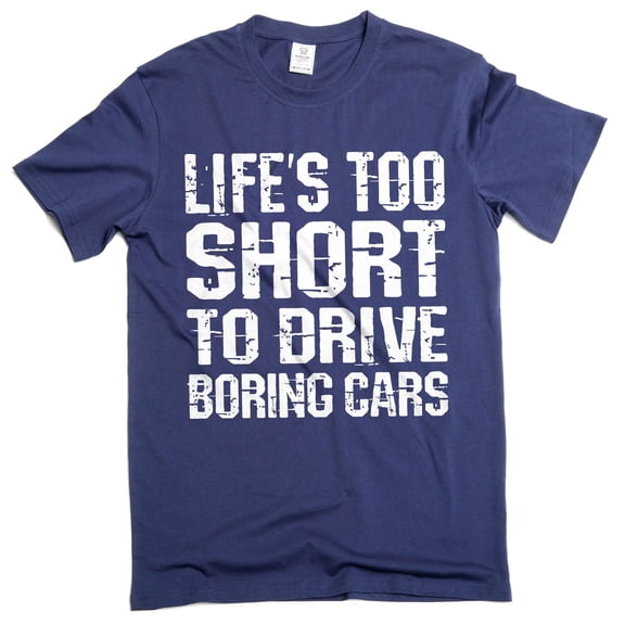 Funny Car mechanic Tee shirt cool cars husband dad graphic t-shirt (Medium Navy Blue)