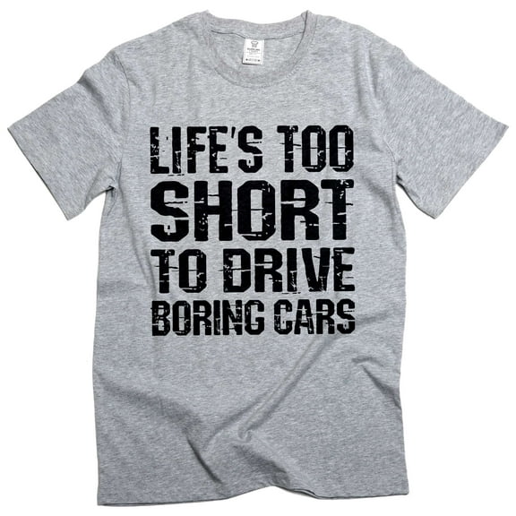 Funny Car mechanic Tee shirt cool cars husband dad graphic t-shirt (Small Grey)