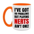 thumbnail image 1 of Funny Card Game Mug – 99 Problems But Playing Nerts Ain’t One, 1 of 8