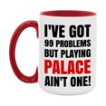 thumbnail image 1 of Funny Card Game Mug – 99 Problems But Playing Palace Ain’t One, 1 of 8