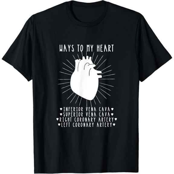 Funny Cardiologist T-Shirt Gift for Medical Student T-ShirtMen and women, Black T-shirt, size: Extra large