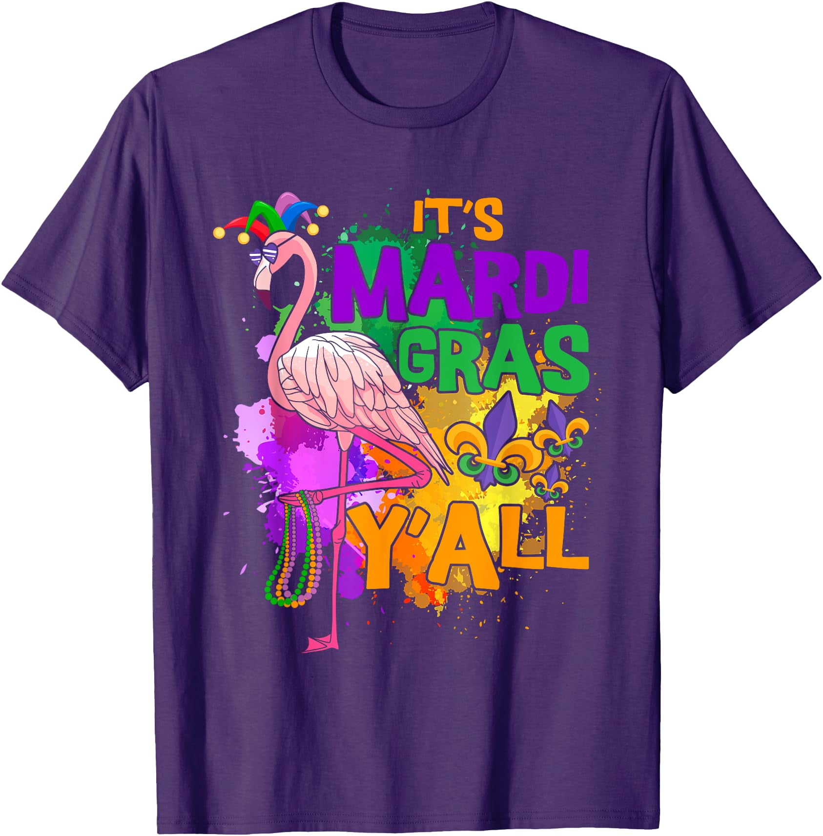 pink flamingo mardi gras