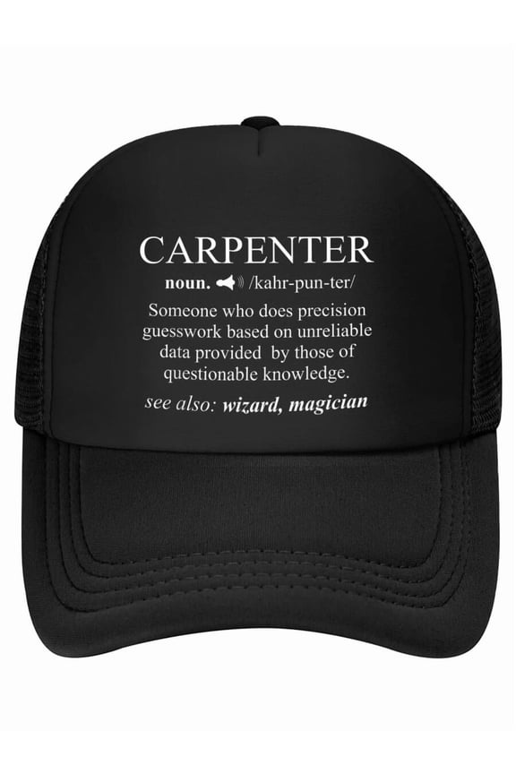 Funny Carpenter Definition Woodworking Carpentry Gift Baseball Cap