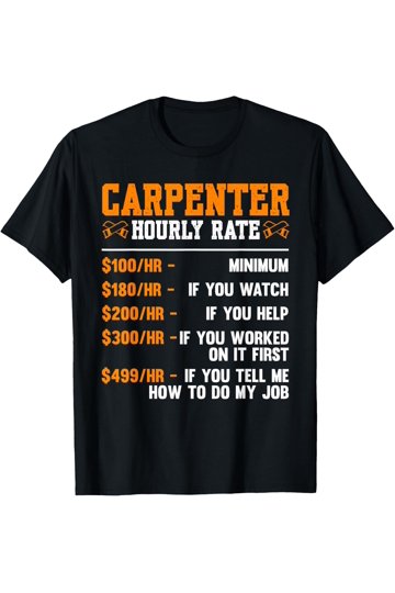 T-shirt Homme/Femme "Keep Calm I'm A Carpenter" - Fruit Of The Loom Neuf Sans étiquette