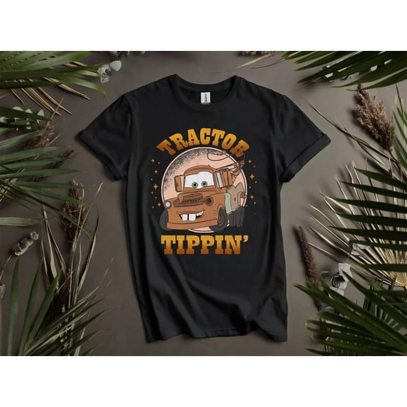 Funny Cars Tow Mater Tractor Tippin Radiator Springs Country Fun T-shirt