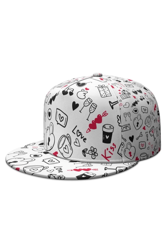 Funny Cartoon Animals Flat Brim Snapback Hat for Men Women Unisex Adjustable Streetwear Cap Colorful Kawaii Kids Hip Hop Baseball Hat