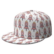 Funny Cartoon Animals Flat Brim Snapback Hat for Men Women Unisex Adjustable Streetwear Cap Colorful Kawaii Kids Hip Hop Baseball Hat