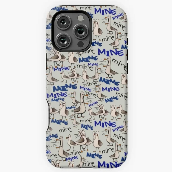 Funny Cartoon Bird Seagull Protective Case for iPhone 11 12 13 14 15 16 17 Pro Max