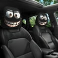 thumbnail image 1 of Funny Cartoon Car Headrest Covers, 2Pcs Universal Fit,Funny Big-Eyed Cartoon Car Seat Headrest Covers with Elastic Fit, Detachable,for Auto Front Seat Rest Decoration, 1 of 4