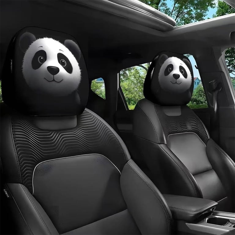 Cartoon Car Headrest Covers 2pcs Funny - Universal Big-Eye Character ...