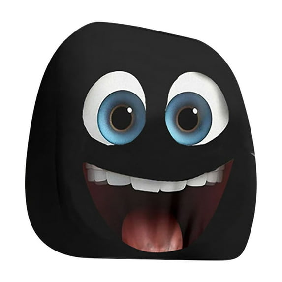 Funny Cartoon Car Headrest Covers, Cute Cartoon Car Seat Head Rest Protector, Spooky Cars Seat Covers Slipcover, Funny Car Print Headrest Cover Universals Stretchy Style Interesting Headpiece