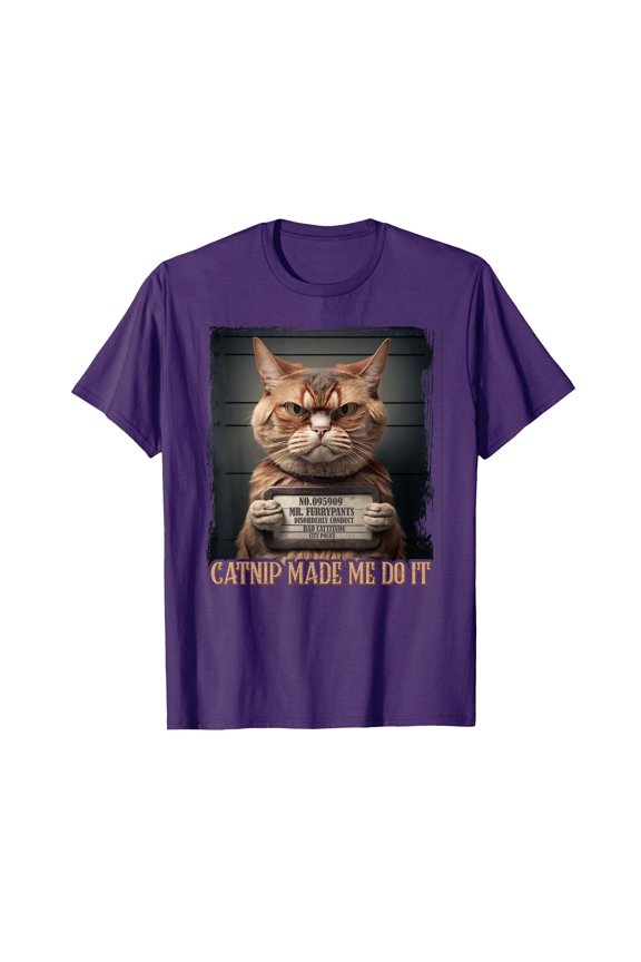 Funny Cartoon Cat T-Shirt - Perfect Gift for Cat Lovers and Humor Enthusiasts