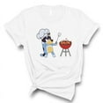thumbnail image 1 of Funny Cartoon Dad BBQ T-Shirt – Cute Dog Chef Grilling Tee – Father’s Day Gift(WHITE,3XLarge), 1 of 1