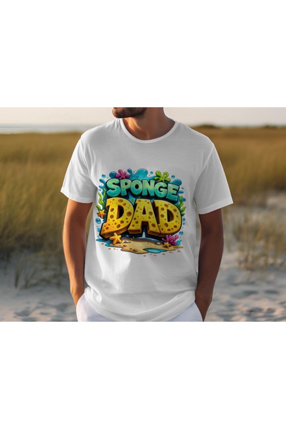 Funny Cartoon Dad T-Shirt Men's Father's Day Graphic Tee Gift for Husband