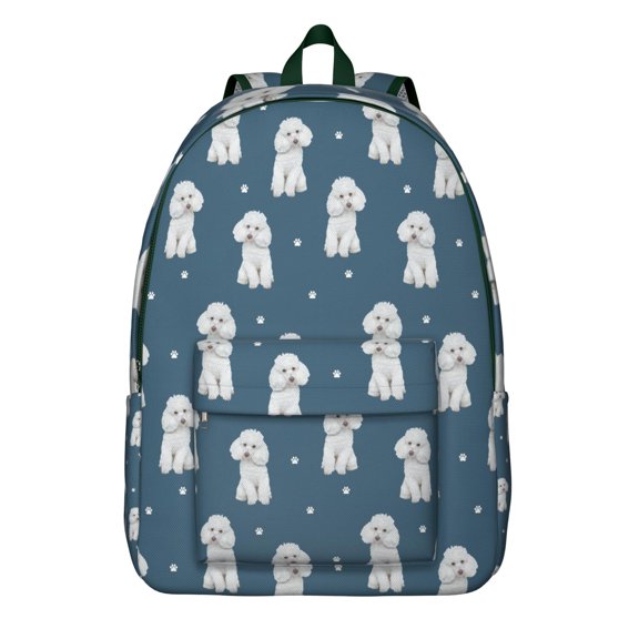 Funny Cartoon Dog Print School Backpack – Large Capacity Travel Backpack with Durable Oxford Material and Anti-theft Multifunctional Features Ideal for Students, Teens, and Female Professionals