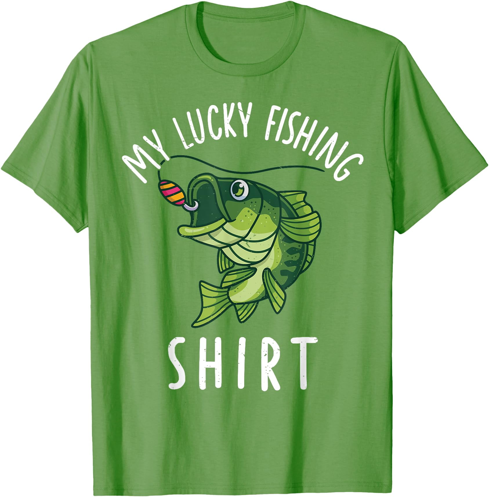 Funny Cartoon Fish TShirt for Lucky Fishing Adventures — free download