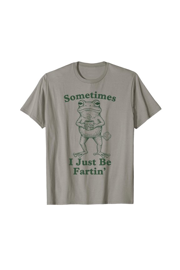 Funny Cartoon Frog Graphic T-Shirt for Sarcastic Humor Lovers