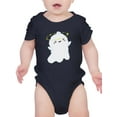 thumbnail image 1 of Funny Cartoon Ghost Bodysuit Infant -Image by Shutterstock,  18 Months, 1 of 4