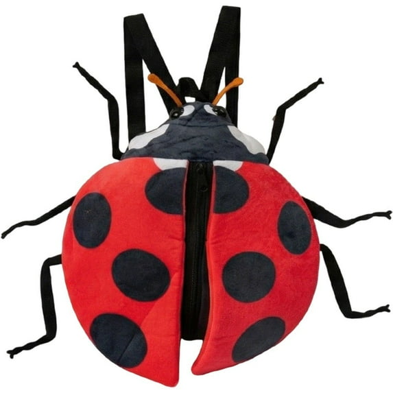 Funny Cartoon Insect Plush Backpack Stuffed Bee Ladybug Plush Backpack Soft Animal Adjustable Shoulder Strap Bag