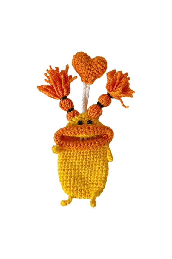Funny Cartoon Keychains pouches Pull Type Keys Bag Sausage Mouth Monsters Keys Holder Hand Knitting Keys Wallets organizers