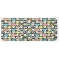 thumbnail image 1 of Funny Cartoon Kitchen Mat, Theme of Playful Hipster Cats with Glasses Colorful Dotted Designed Print, Plush Decorative Kitchen Mat with Non Slip Backing, 47" X 19", Multicolor, by Ambesonne, 1 of 1