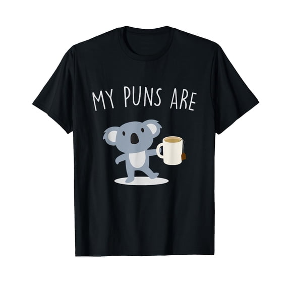 Funny Cartoon Koala Mug Design T-Shirt - Perfect Gift for Animal Pun Lovers