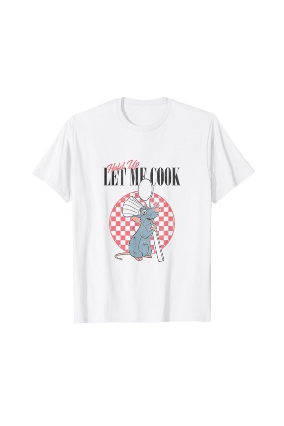 Funny Cartoon Mouse Cooking T-Shirt for Food Lovers and Chefs
