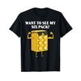 thumbnail image 1 of Funny Cartoon Muscle Block T-Shirt - Perfect for Master Builders and Fitness Lovers, 1 of 5