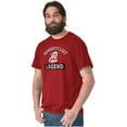 thumbnail image 1 of Funny Cartoon Naughty List Legend Men's Graphic T Shirt Tees Brisco Brands 2X, 1 of 4