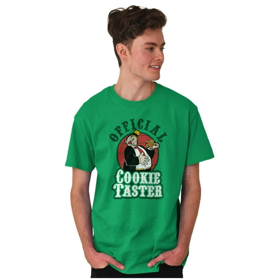 Funny Cartoon Official Cookie Taster Men's Graphic T Shirt Tees Brisco Brands S