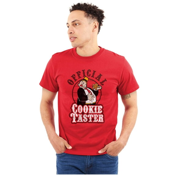 Funny Cartoon Official Cookie Taster Unisex Plus Size Graphic Tee Brisco Brands 2X