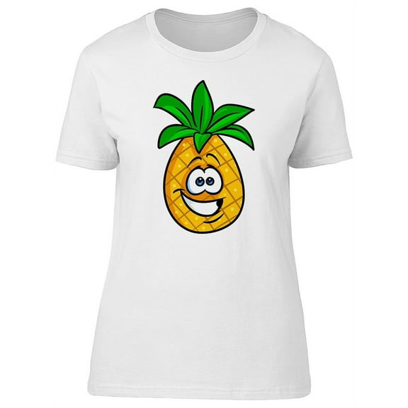 Funny Cartoon Pineapple Tee Women's - Women T-Shirt, 2XL