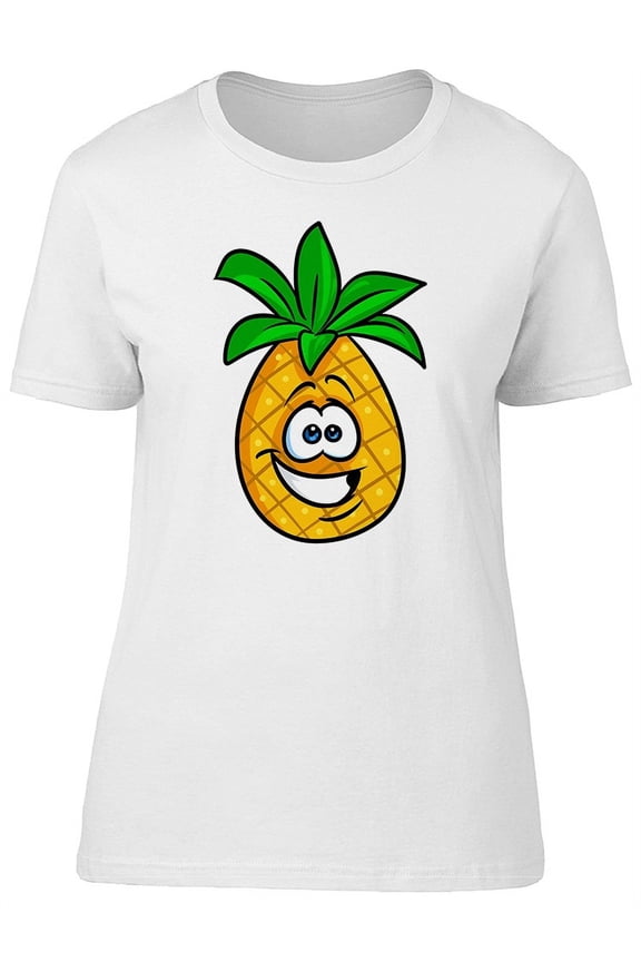 Funny Cartoon Pineapple Tee Women's - Women T-Shirt, 2XL