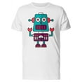 thumbnail image 1 of Funny Cartoon Robot T-Shirt Men -Image by Shutterstock, Male Small, 1 of 2