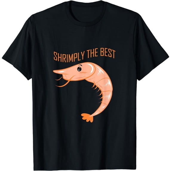 Funny Cartoon Shrimp Lover Seafood for Culinary Chef Prawn T-Shirt