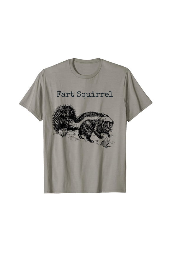 Funny Cartoon Squirrel T-Shirt for Gag Gift and Humorous Casual Wear