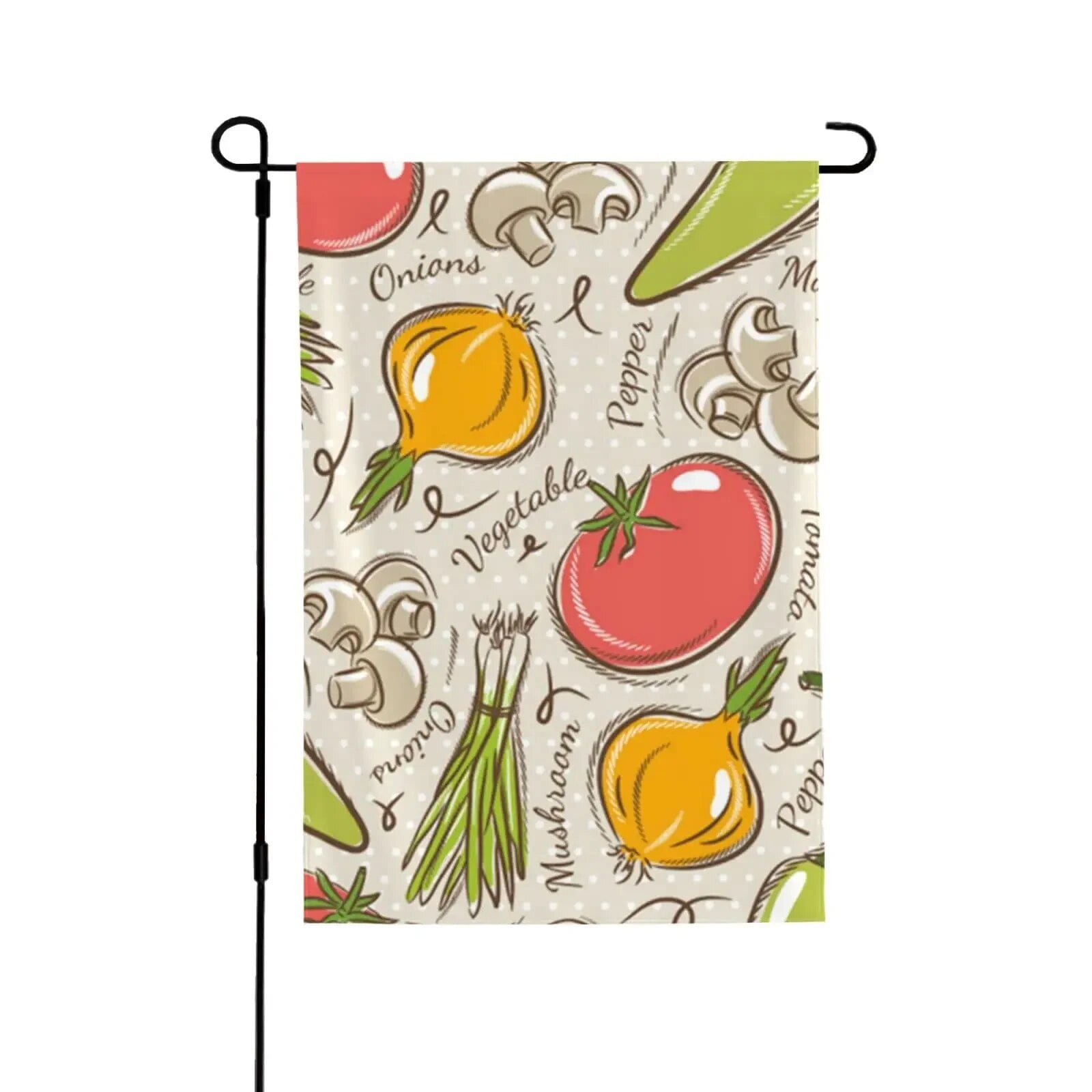 Funny Cartoon Vegetables Garden Flags Food Cute Art Painting Yard ...