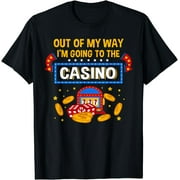 Funny Casino Design For Men Women Casino Gambler Gambling T-Shirt