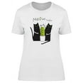 thumbnail image 1 of Funny Cat Art And Cactus Graphic T-Shirt Women -Image by Shutterstock, Female Medium, 1 of 2