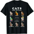 thumbnail image 1 of Funny Cat Art Shirt Cats Art Style Art Cat Lover Artist T-Shirt, 1 of 3