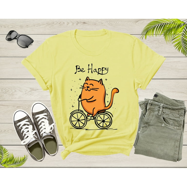 Cat On A Bike Funny T-Shirt Cat On A Bike Funny T-Shirt