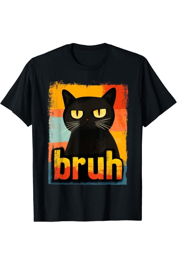 Funny Cat Bruh For Teens Boys Girls Men Women Meme Graphic T-Shirt