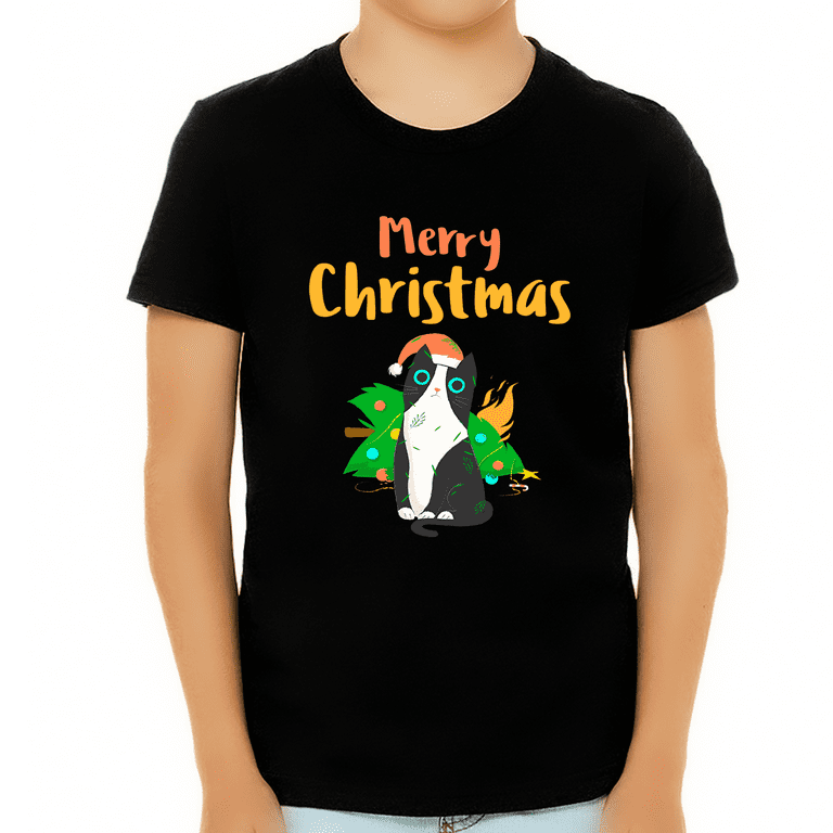 Cat shirts top for boys