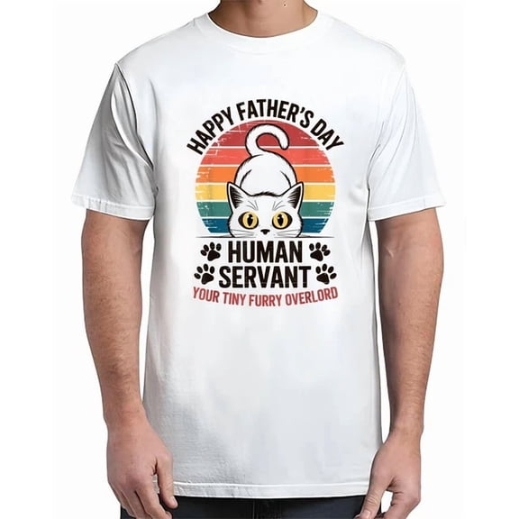 Funny Cat Dad Gifts For Men Vintage Father'S Day Meow Daddy T-Shirt